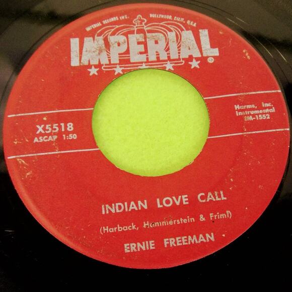 Ernie Freeman - Summer Serenade / Indian Love Call - Imperial 45rpm Vinyl Record - Picture 5 of 7